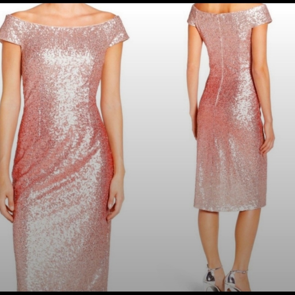 EUC Vince Camuto Pink Ombré Sequin Dress SZ6